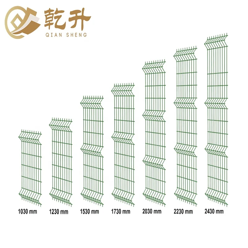 Wholesale 5 Foot Height 3X3 4X4 Hole Size Galvanized Welded Wire Mesh Fence Panel