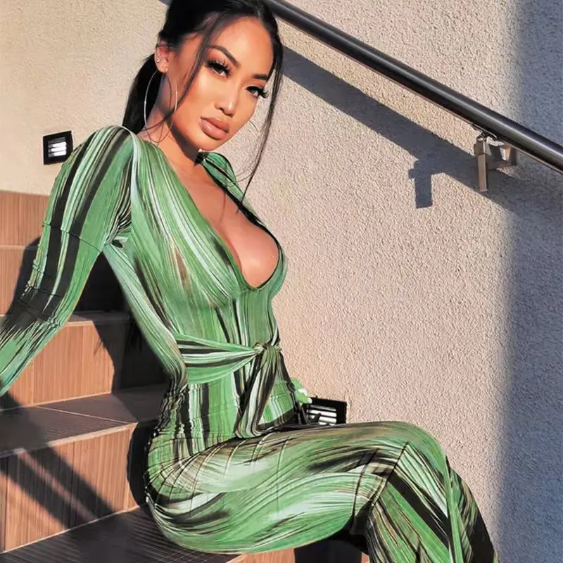 Fall 2022 Women Clothes New Sexy Slim Slimming Deep V Neck Temperament Lace Up Dress Plus Size Women High Quality Bandage Dress