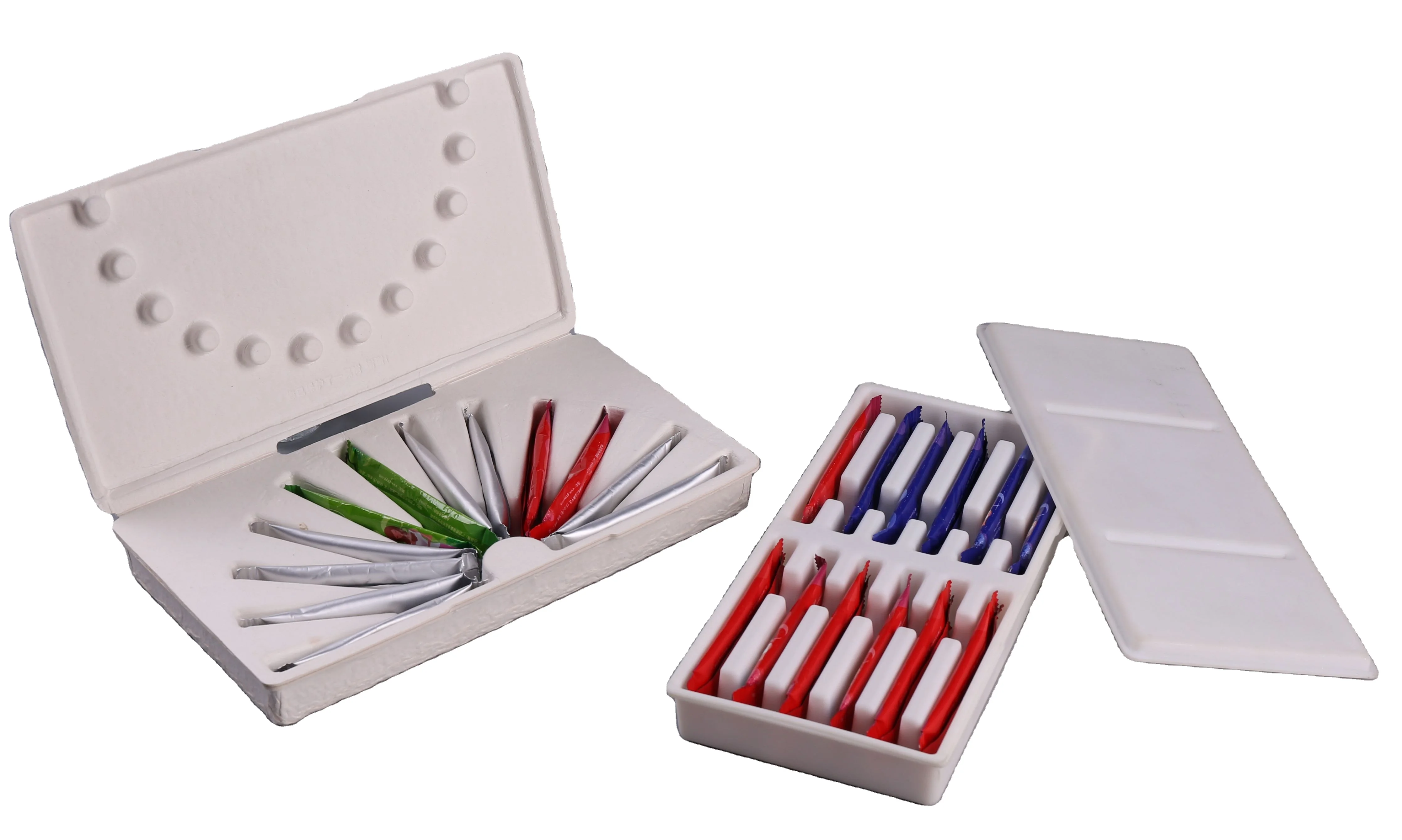 Custom Eco Friendly Molded Fiber Packaging Pulp Fiber Wholesale Paper Mache Boxes