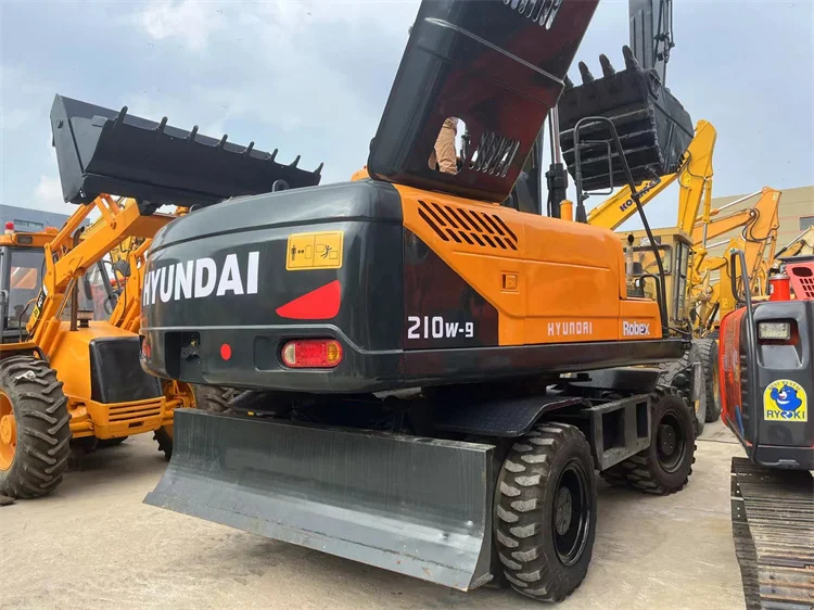 Хит продаж Hyundai 210 210w-9 б/у колесный экскаватор в хорошем состоянии