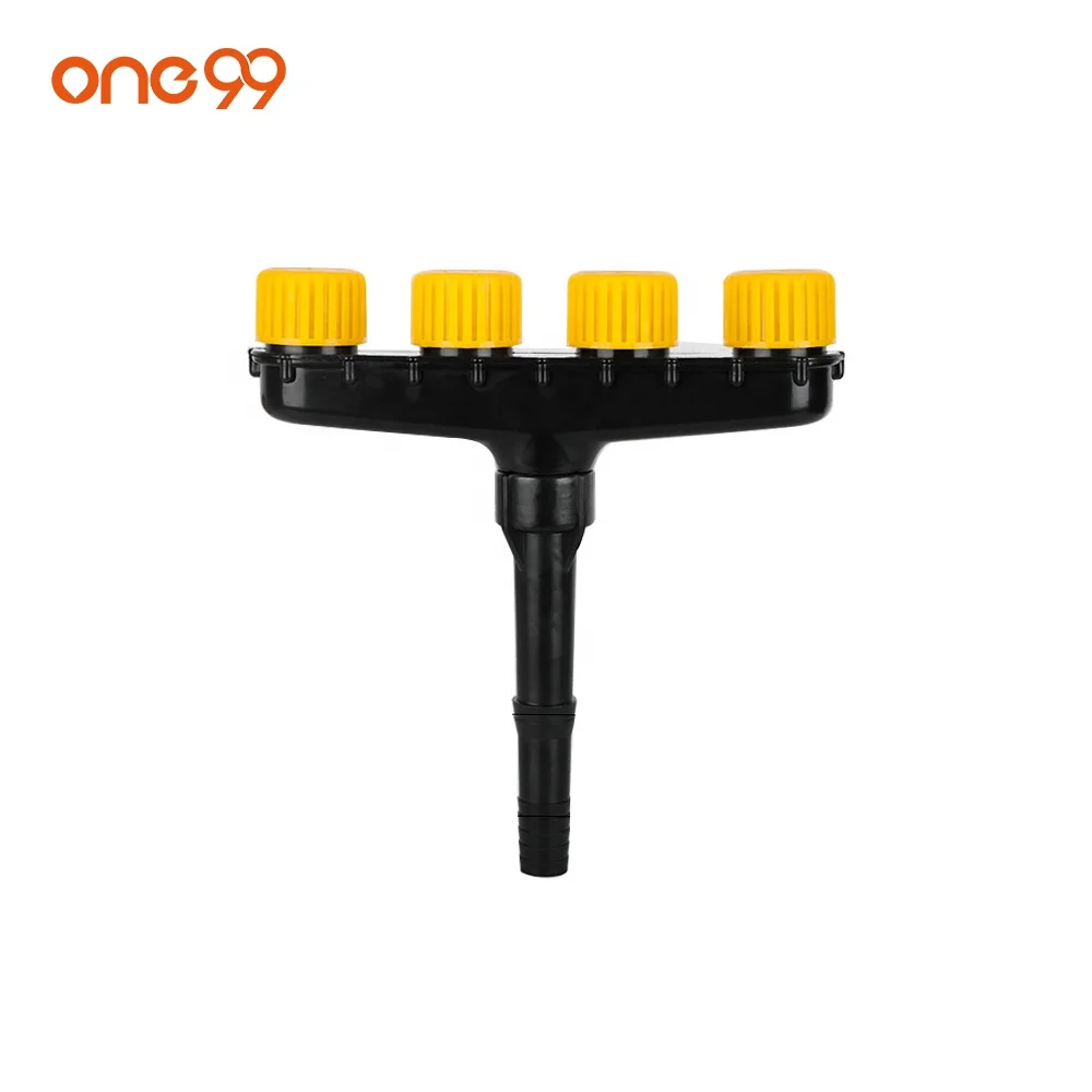 one99 4 Holes ABS Garden Irrigation Water Sprinkler Garden Lawn Atomizer Hose Nozzles