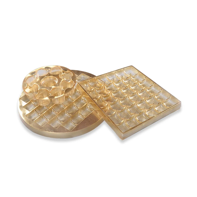 
Wholesale disposable gold blister chocolate tray customize food-grade blister trays 