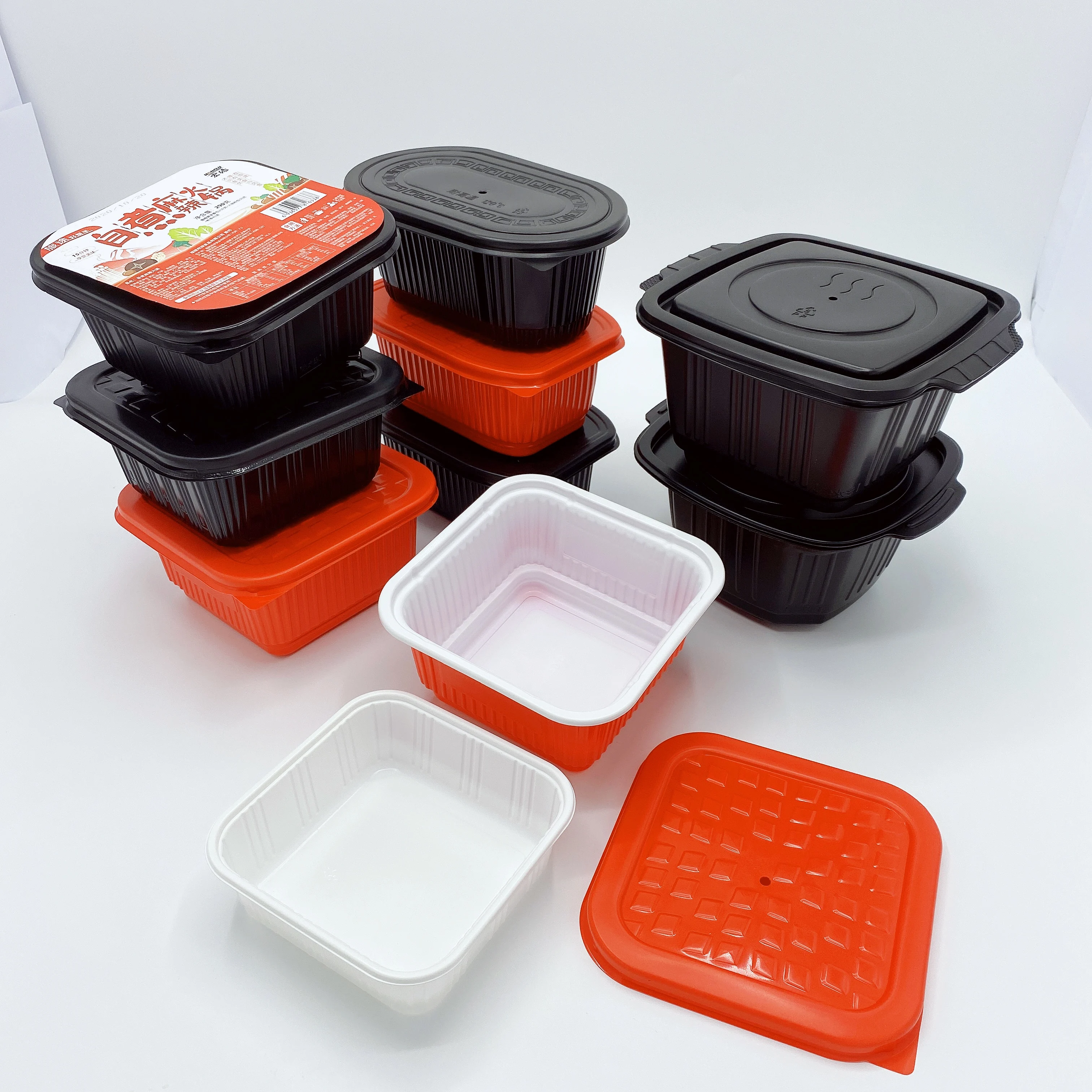 
Best Quality Mini Warmer Disposable Plastic Small Scale Self Heating Food Box Container 