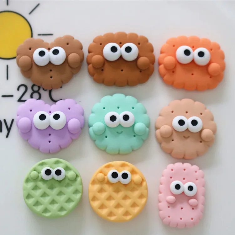 Phone case diy Hair accessories Handmade materials Water cup shoe buckle big eyes biscuit beads plastic resin charms