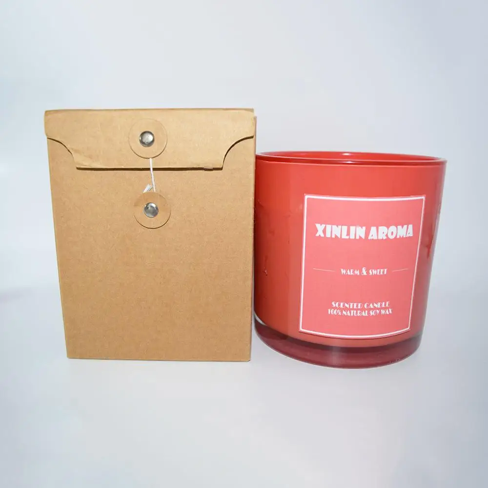 Large size glass jar scented candles Long time Burning  Wood Wick Soy wax  aromatheropy  candle