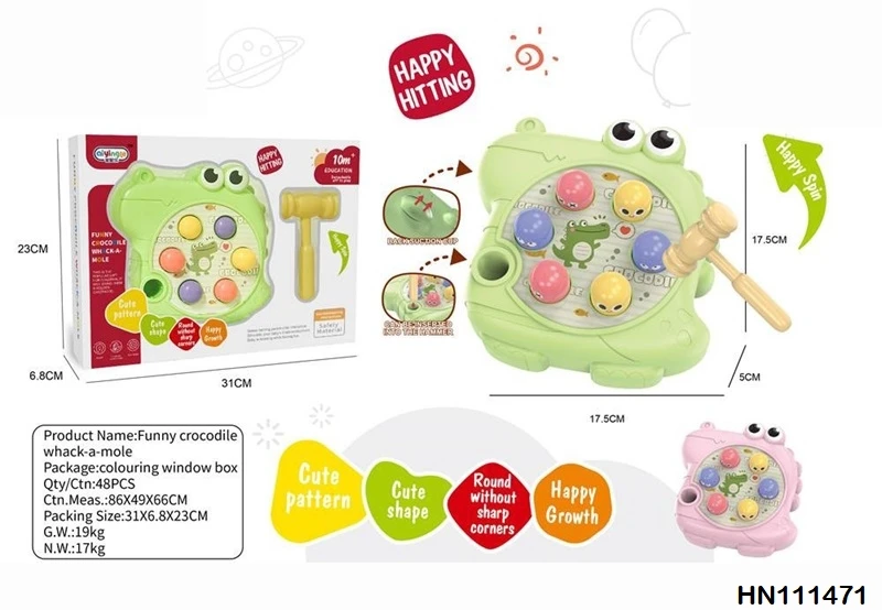 Wholesale Funny Montessori Baby Toys Cartoon Animal Theme Knocking Game Parent Child Board Hammering Game