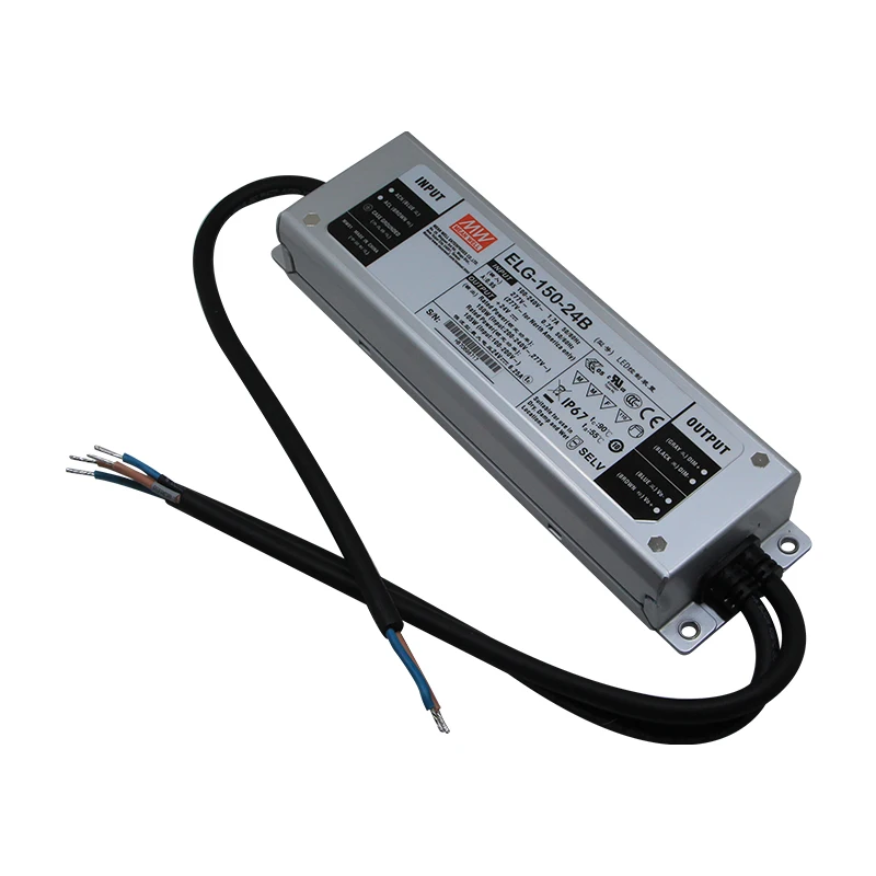 Светодиодный драйвер Meanwell ELG-150-24B-3Y 150 Вт светодиодный 3 в 1 с регулировкой яркости и постоянным напряжением тонкий водонепроницаемый источник