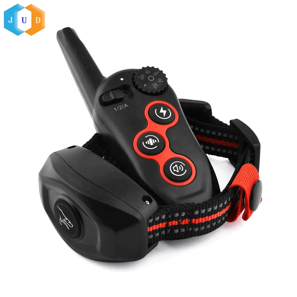 2023 Custom Automatic No Bark Control Rechargeable Remote Electric 100 Levels Dog Slave Shock Training Collar Waterproof Low MOQ