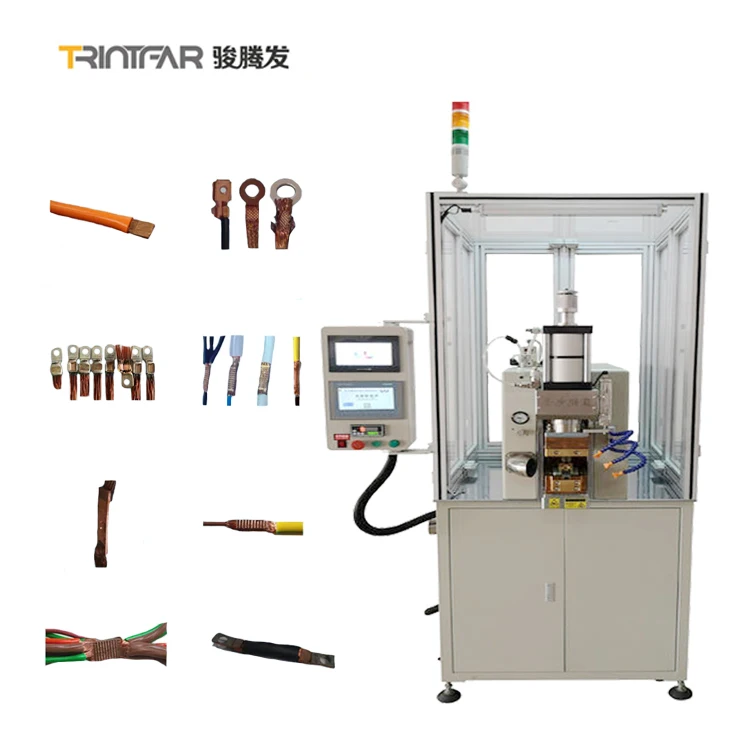 High conduction rate hot melt welding no paint stripping servo motor multi strand enameled wire welding machine