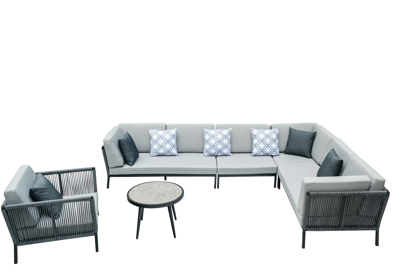 Popular design teak rope outdoor furniture teak patio furniture set outdoor outdoor furniture teak sofa