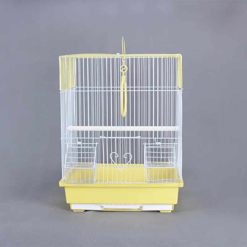 Simple portable small fashion design pink canary bird cage for sale