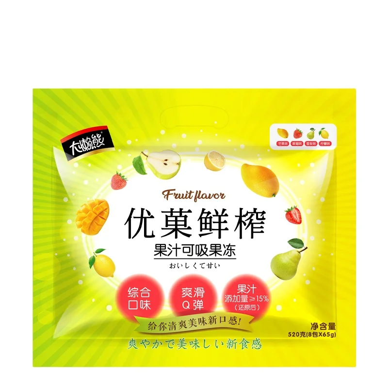 WDL 520 г подслащенных вкусов желе-ассорти (фруктовых) нежирных навалом шариковых палочек мультяшных форм для взрослых