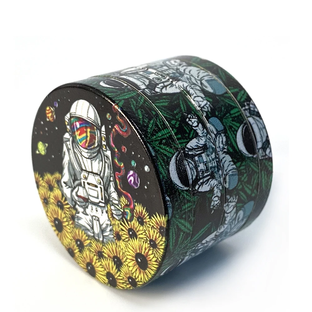 Smoking Accessories 50mm 4 Parts Zinc Herb Grinder Layer