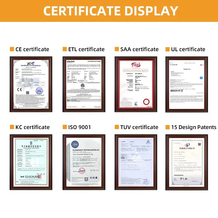 ETL Power Supply Cord NEMA 5-15P to IEC C13 3 Pin SJTW Computer Electrical Power Cable