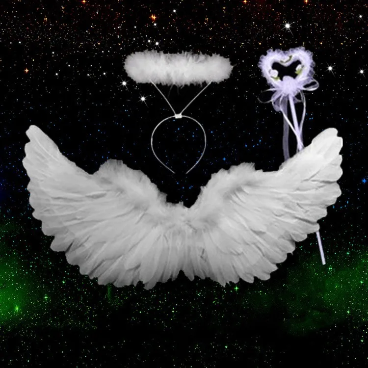 Angel wings for adults and children to perform black devil feather wings to dress up wing props