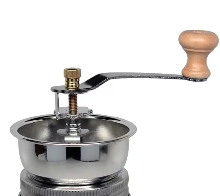 Portable Manual Coffee and Spice Grinder for Regular Mouth 70mm Mason Jar lid