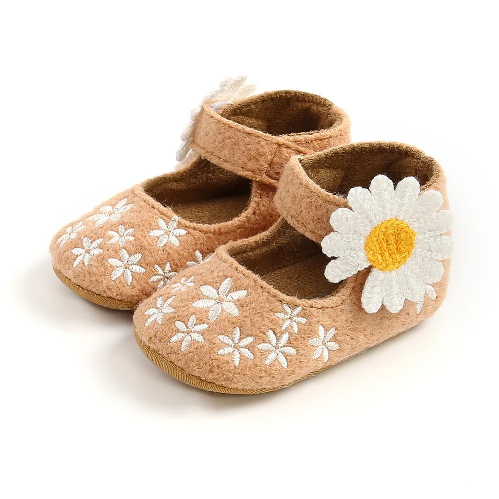 
Custom Kids BabyShoes Fancy Princess flower lace up Baby Girl Shoes Leather Summer Light Winter OEM CAS Spring Anti Band 