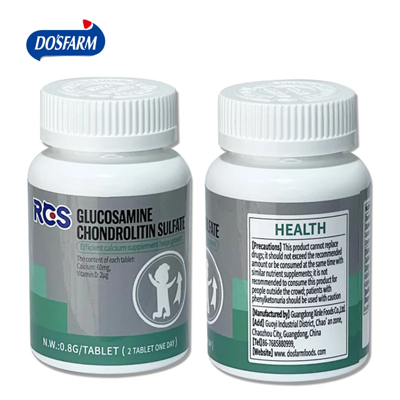 OEM ODM Glucosamine Chondrolitin Sulfate Efficient Calcium Supplement Helps Growth Manufacturing