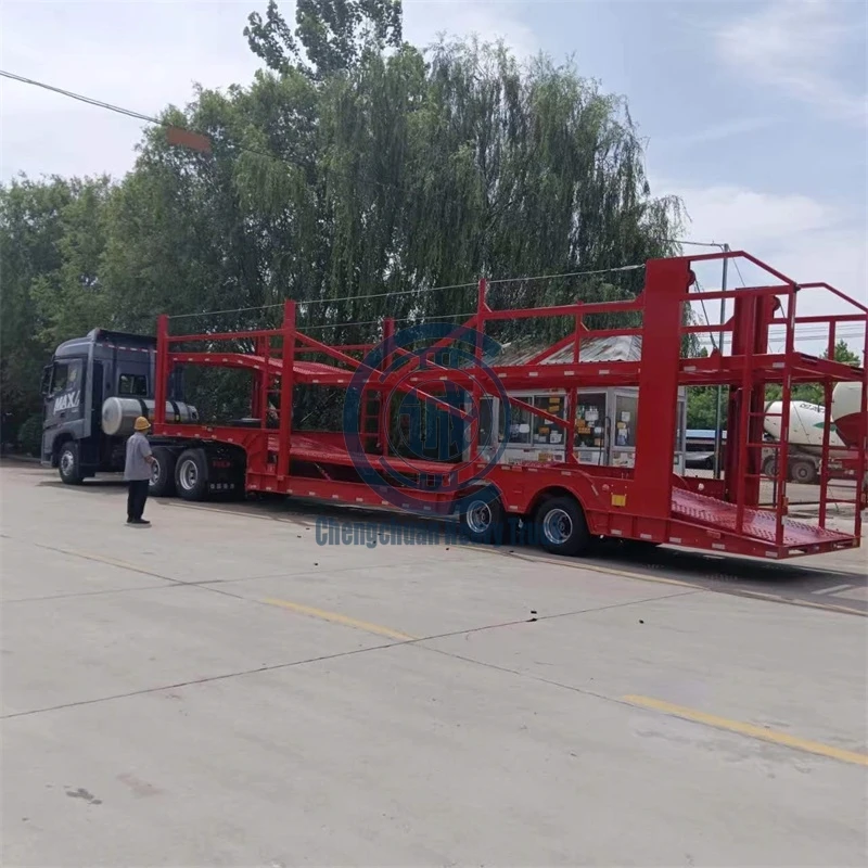 two floor Double Deck vehicle truck trailers hauler car transport trailer car carrier semi trailer