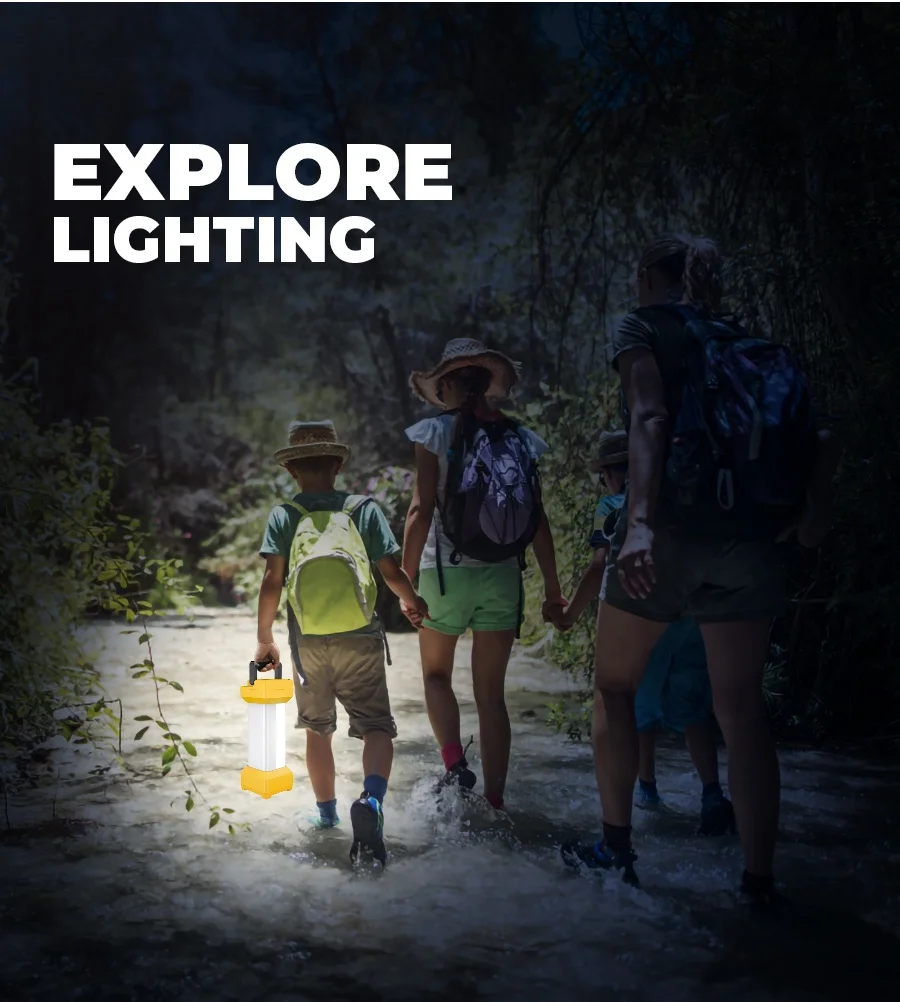 1100lm Мобильная наружная беспроводная Отдых на природе света Рыбалка дополнительным светом Аккумуляторная Регулируемая Настольная лампа с USB портом для зарядки телефона SOS