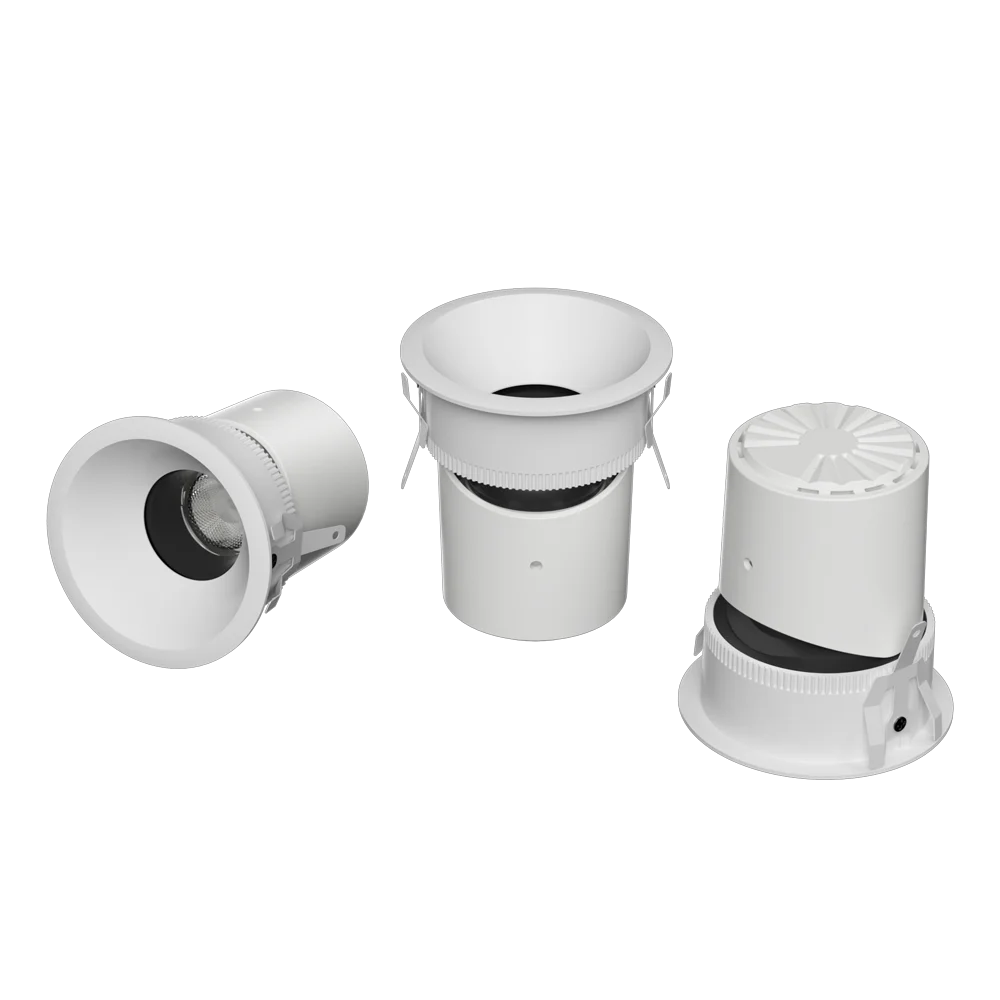 Long Distance Down Light 100v-120v Round 7w 12w 18w Led Anti Glare Cob Recessed Spot Light For Bedroom Living Room Downlight