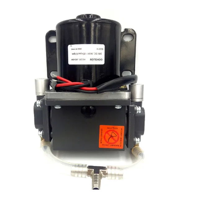
Medical Vehicle High Flow 40lpm lowe noise 50Db 12vdc brush electric mini compressor air pump for car 