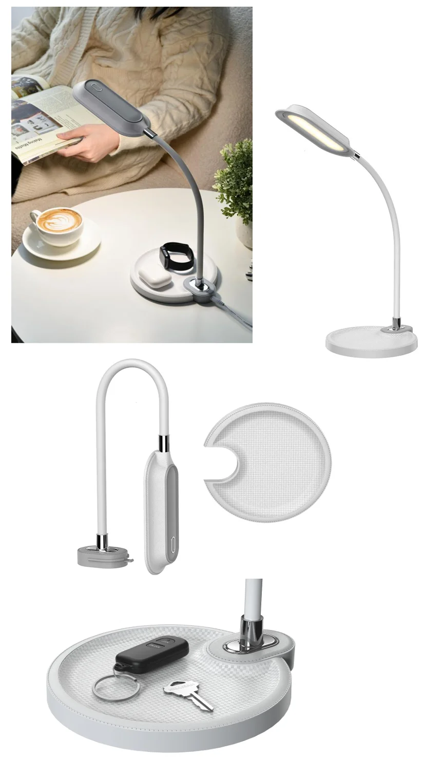 New Design Modern Style Light Fixtures Dimmable Folding Reading Eye Protection Table Light Wireless LED Desk Lamp