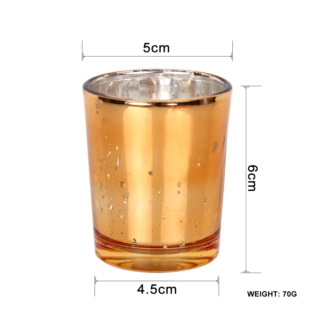  Стеклянные Votive Tealight подсвечники Mercury для