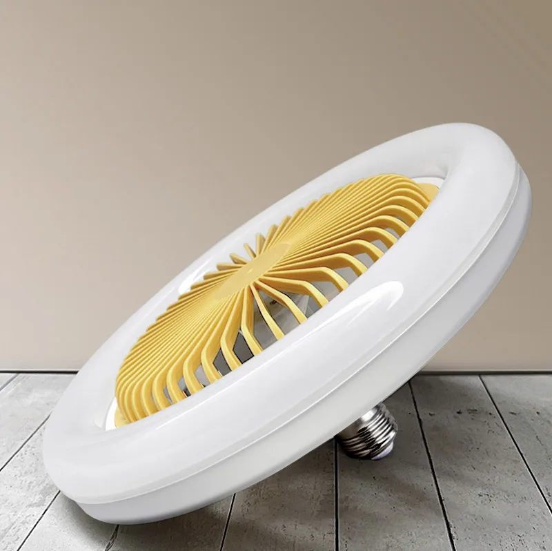 250*120mm 220V Modern LED Remote Control Ceiling Fan with White Light Home Living Room Three-Color Fan & Light