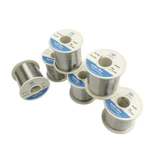 SOLID Solder Wire Sn63/Pb37 183C HuaKe Lead Tin Wire Selective Soldering 0.8mm PCB 1kg Tin Solder Tin Alloy Solid Solder Wire