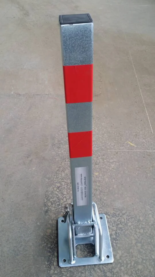 
150x600MM Car Parking Space Lock Folding Parking Barrier Bollard with Straight Post 