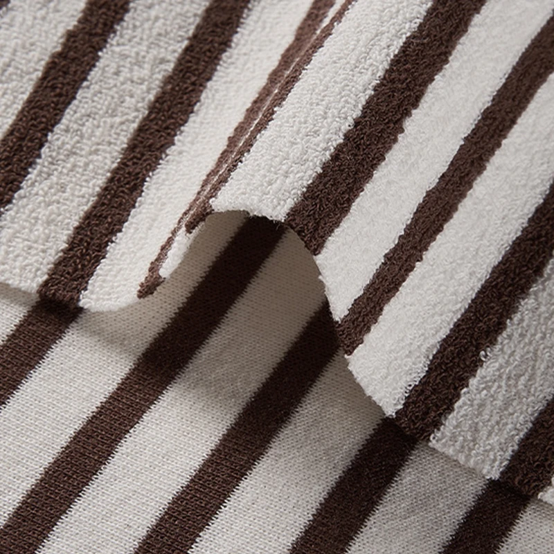 Boran Textile 280G Knit Jacquard Terry Fabric 32S Polyester Cotton CVC Blend Knit Fabric For Sweatshirts and T-Shirts