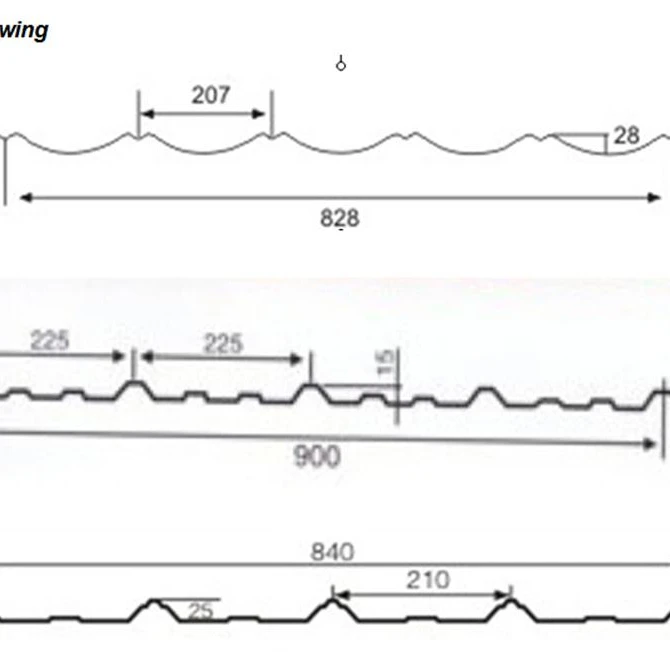 roof tile making machine glazed roof tile double layer  sheet roll forming standing seam metal roof
