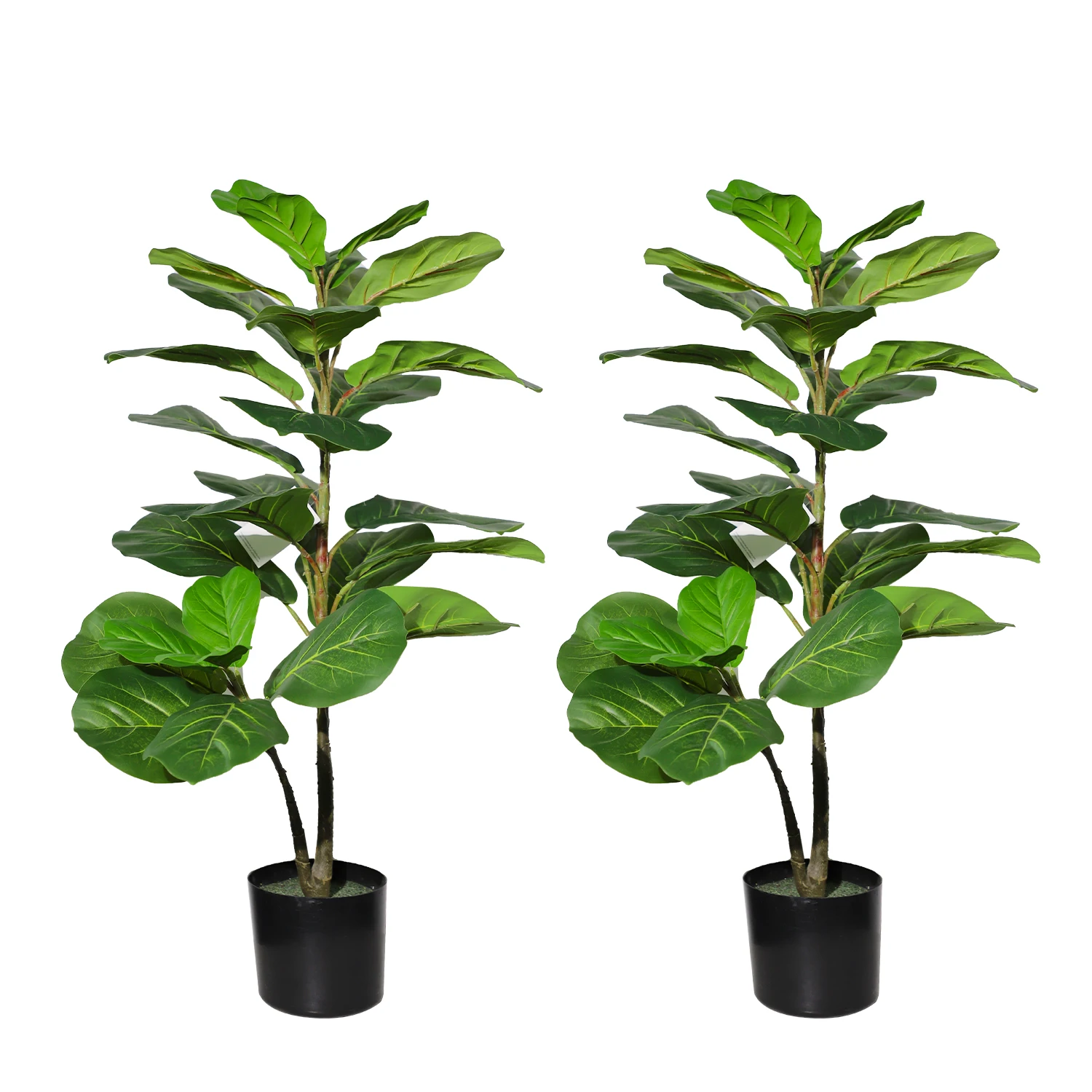 Home & Garden Ornaments Artificial Tree Decorative Plastic Plants Decor Artificial Ficus Lyrata Fiddle Leaf Fig Tree Fake Ficus