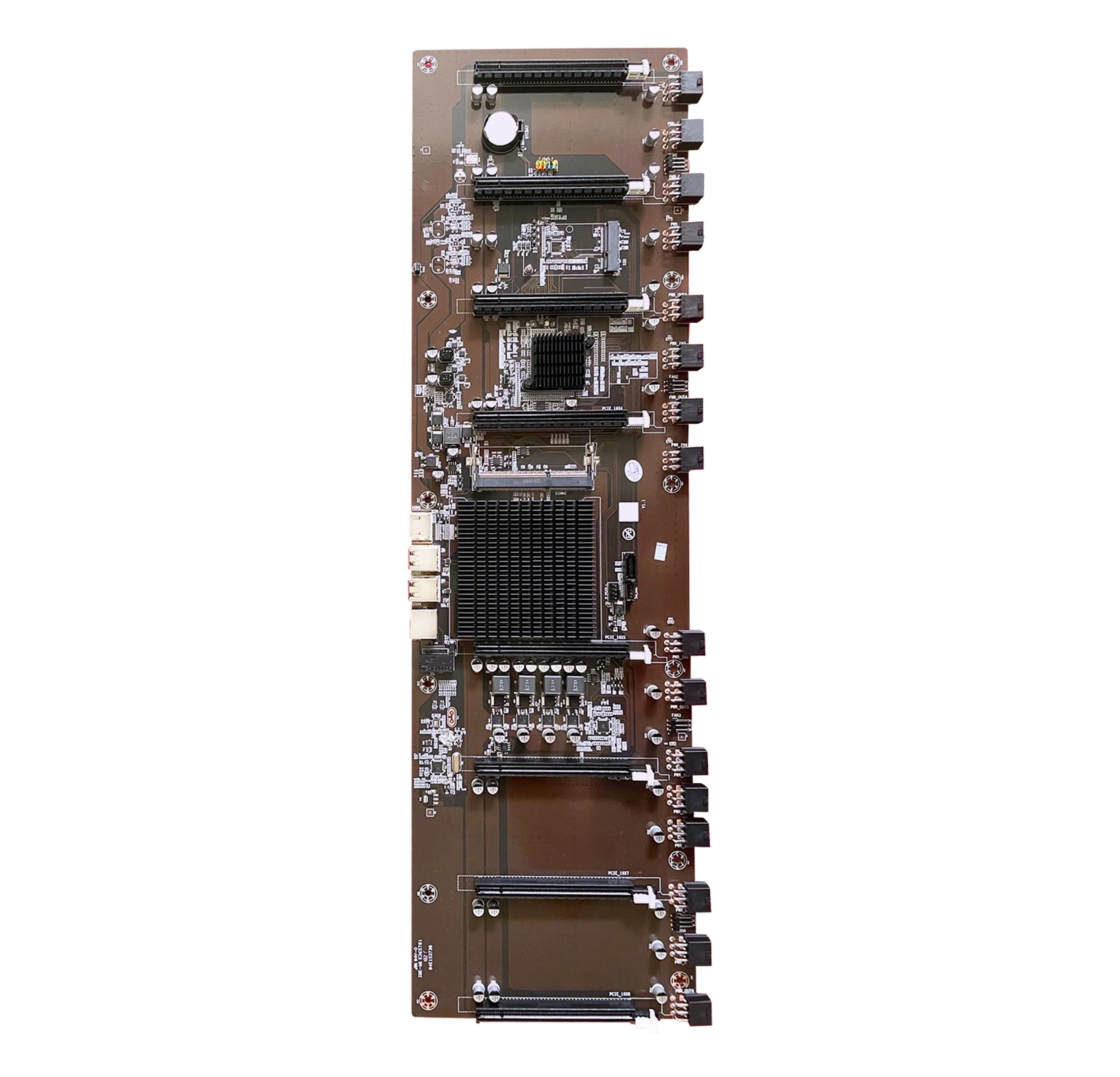 HM65 847 Motherboard Support 8 GPU LGA1151 DDR4 Maximum 16GB For 12 PCIE 1x 16x Graphics Card