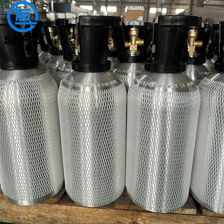 Professional Dot Standard Co2 Gas Cylinder Valve 5lbs 8.9lbs 15lbs 20lbs Tuv Tped for North America Market