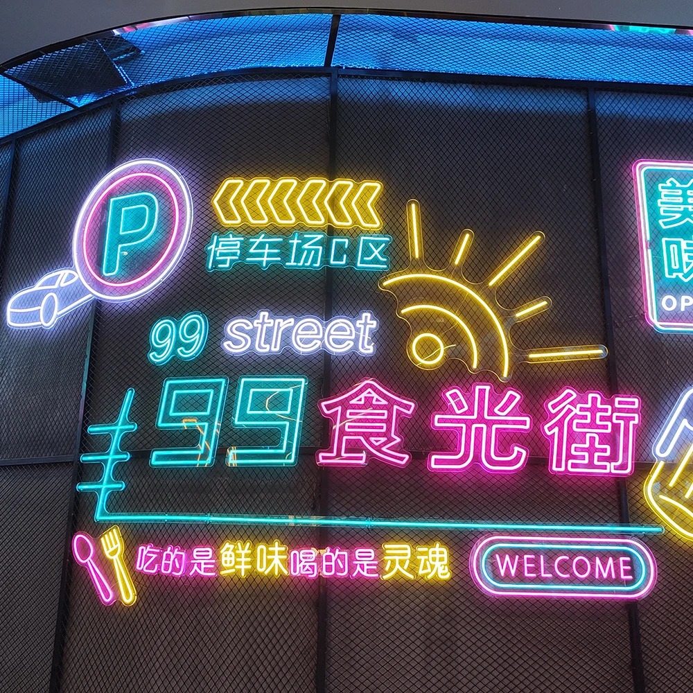 flexible led strip sign neon light  custom Business Logo andcustom neon sign logo