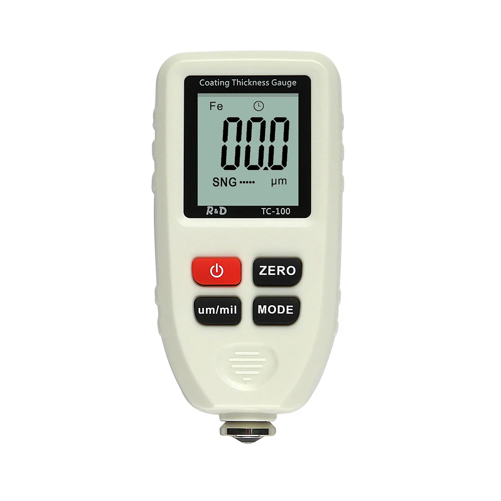 R&D TC100 car paint thickness meter tool 0.1micron/0-1300 Car Paint Film Thickness Tester Measuring FE/NFE Coating Thickness