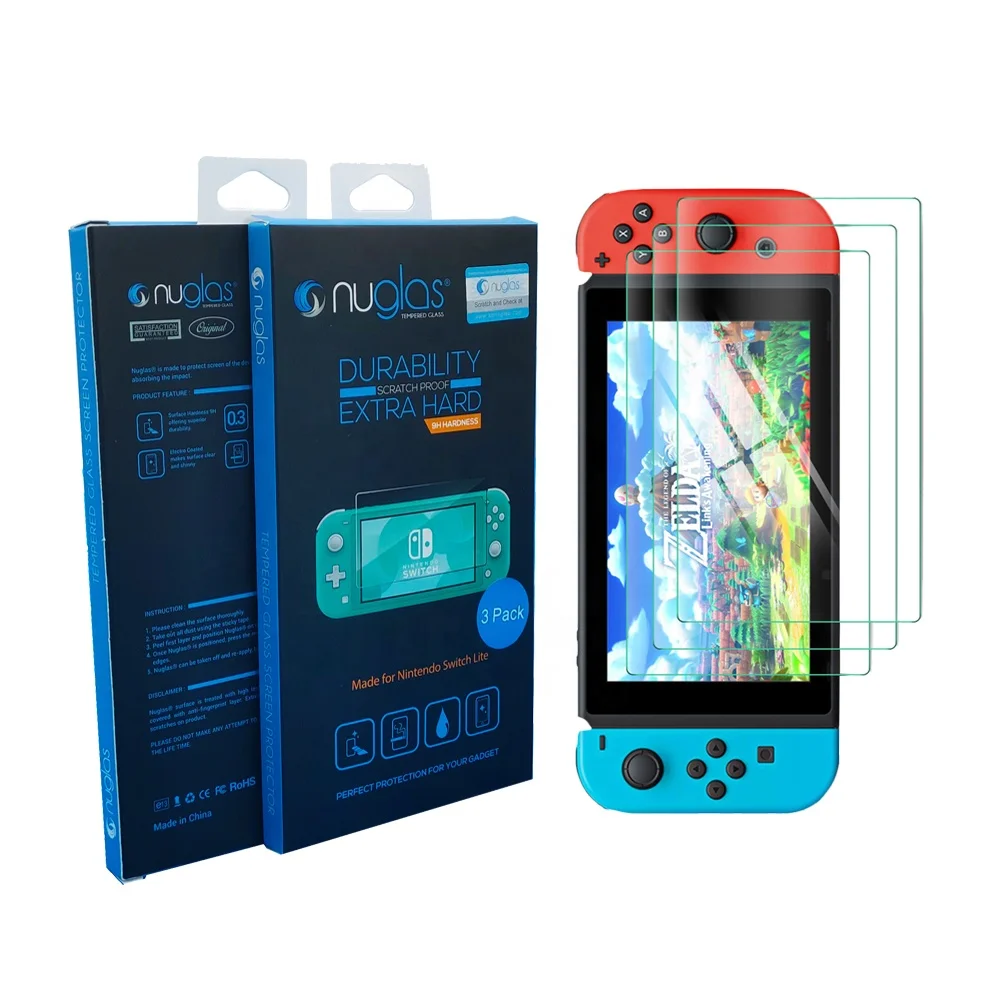 Top quality factory price tempered glass screen protector for Nintendo switch lite screen protector film