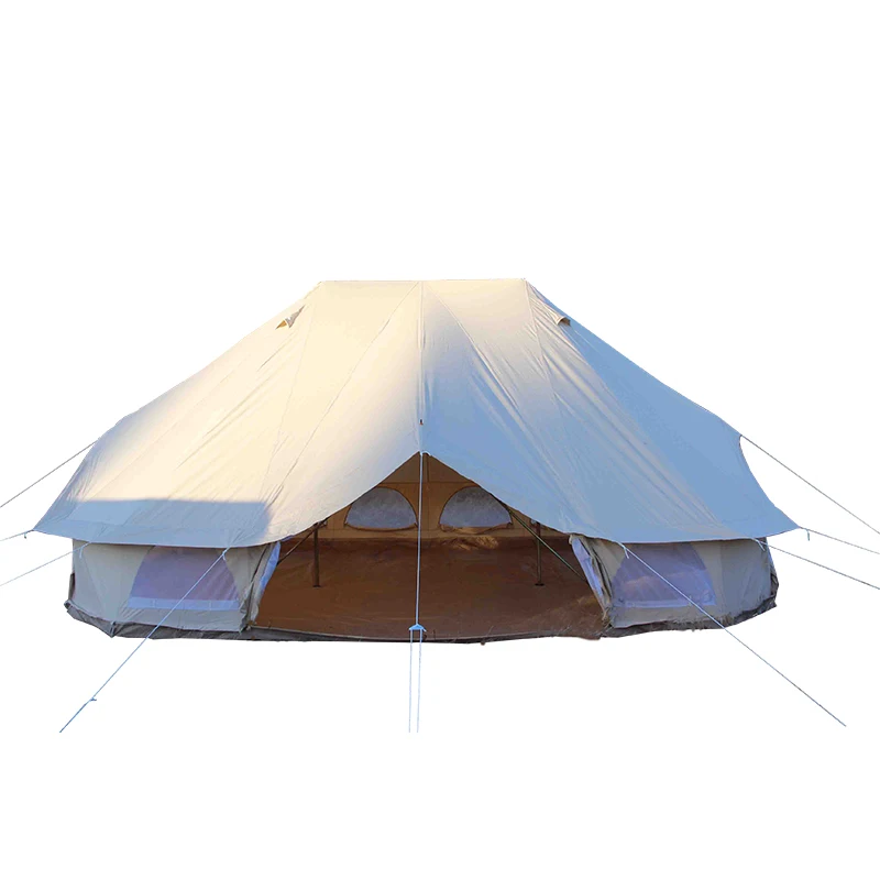 6M emperor twin pole bell tent waterproof hunting camp wall tent party tent