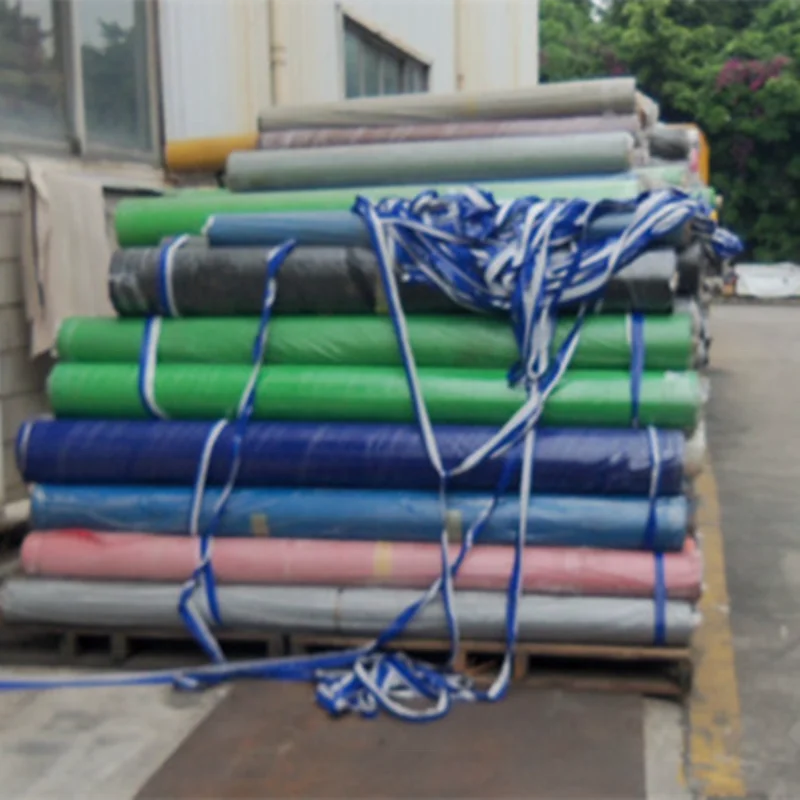 100% Polyester Tarpaulin Fabric Coated Mesh Cover Woven Plain Craft Paper PVC China Other Fabric  stocklots
