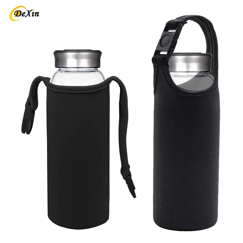 Bottle Cover Portable Design Fabric Sports Bottle Cover Neoprene Thermos Case Insulator Sleeve Bag Glass Water Bottle Cover