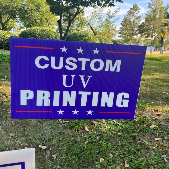 UV printing 18*24 inches plastic signs