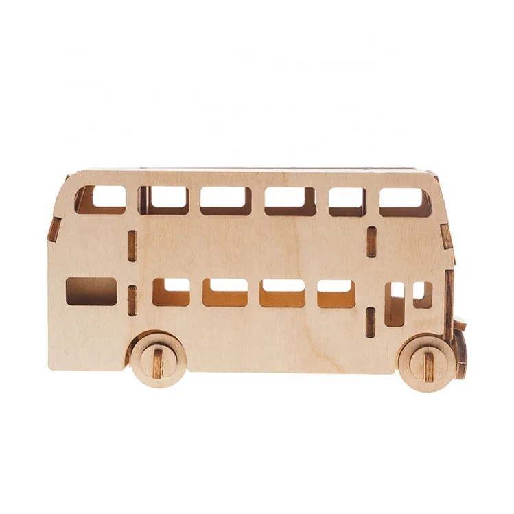
3D Wooden Craft Puzzle London Bus Puzzle 