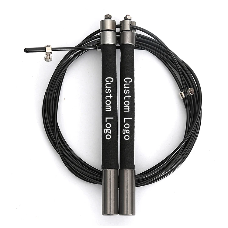 Fitness High Quality Aluminium Alloy Handle Cable Adjustable Bearing Speed Skipping Jump Rope