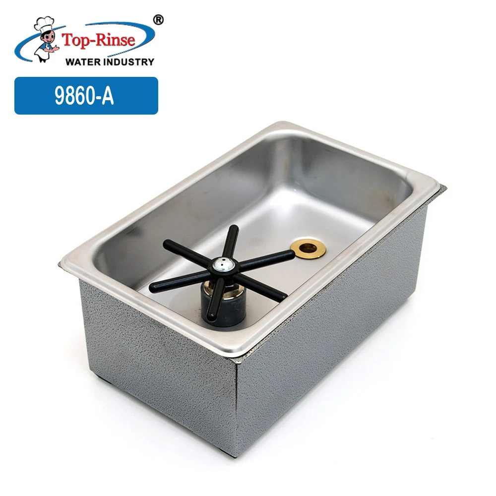 Stainless Steel High-Pressure Automatic Cup Washer Glass Pitcher Rinser for Bar Coffee Shop