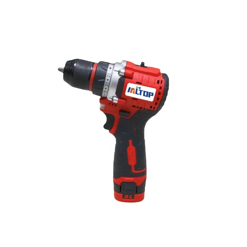 16.8V 10MM Brushless Power Drill With Lithium Battery electric hammer cordless impact drill portable and rechargeable