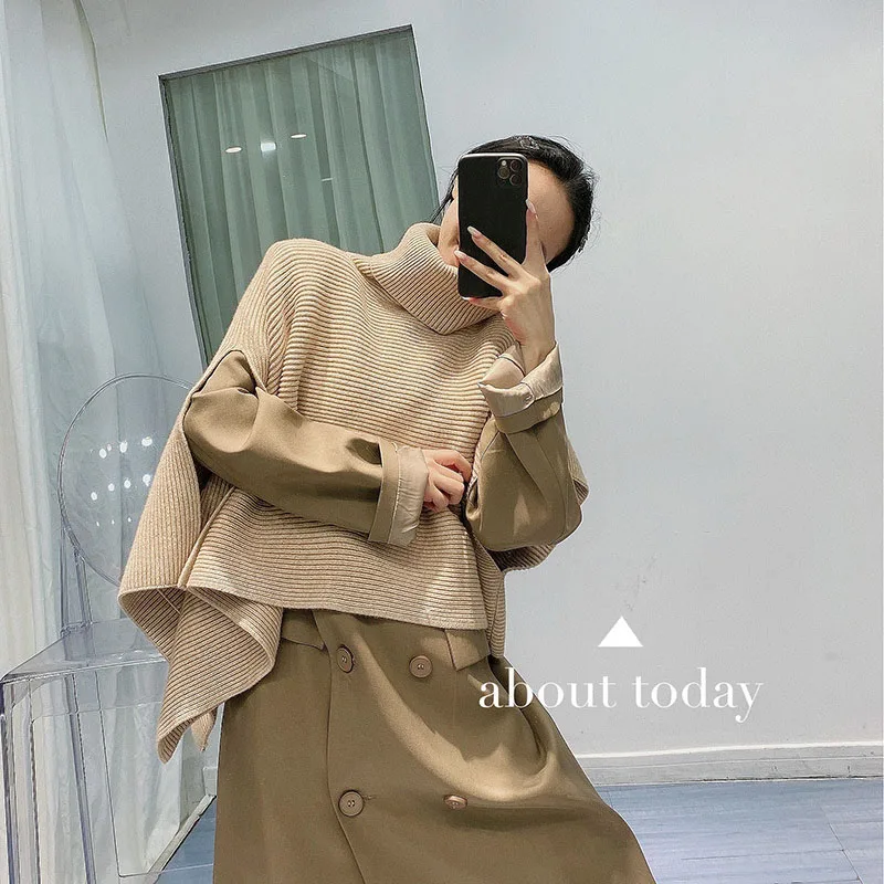 Wholesale Ladies Scarf Warm Shawl Sweater Top Women Autumn/Winter Long Pullover Knit Scarf