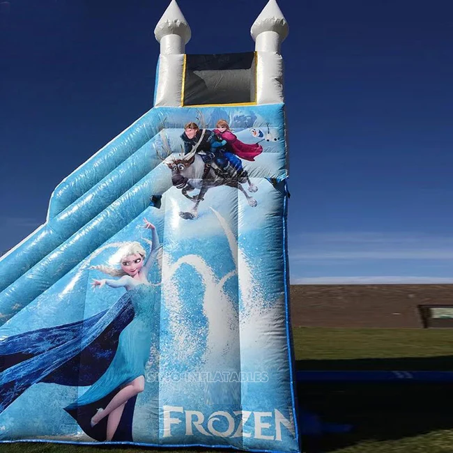 Outdoor commercial kids fairy tales inflatable frozen slide for sale from China Guangzhou inflatable factory