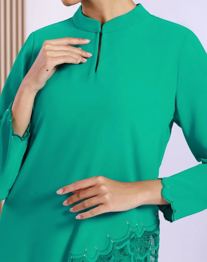 SIPO Eid Modest Wear Party Clothes Oem Muslim Women Baju Kurung Islamic Clothing Printed Sleeves Dress for Baju Kurung